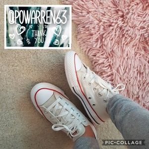 White Low-Top Converse